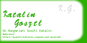 katalin gosztl business card